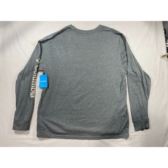 Columbia Men's Charcoal Gray Pullover Lightweight Crewneck Tee Shirt Size XXL - Picture 6 of 6